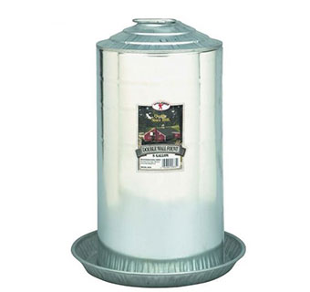 Double Wall Metal Poultry Fountain