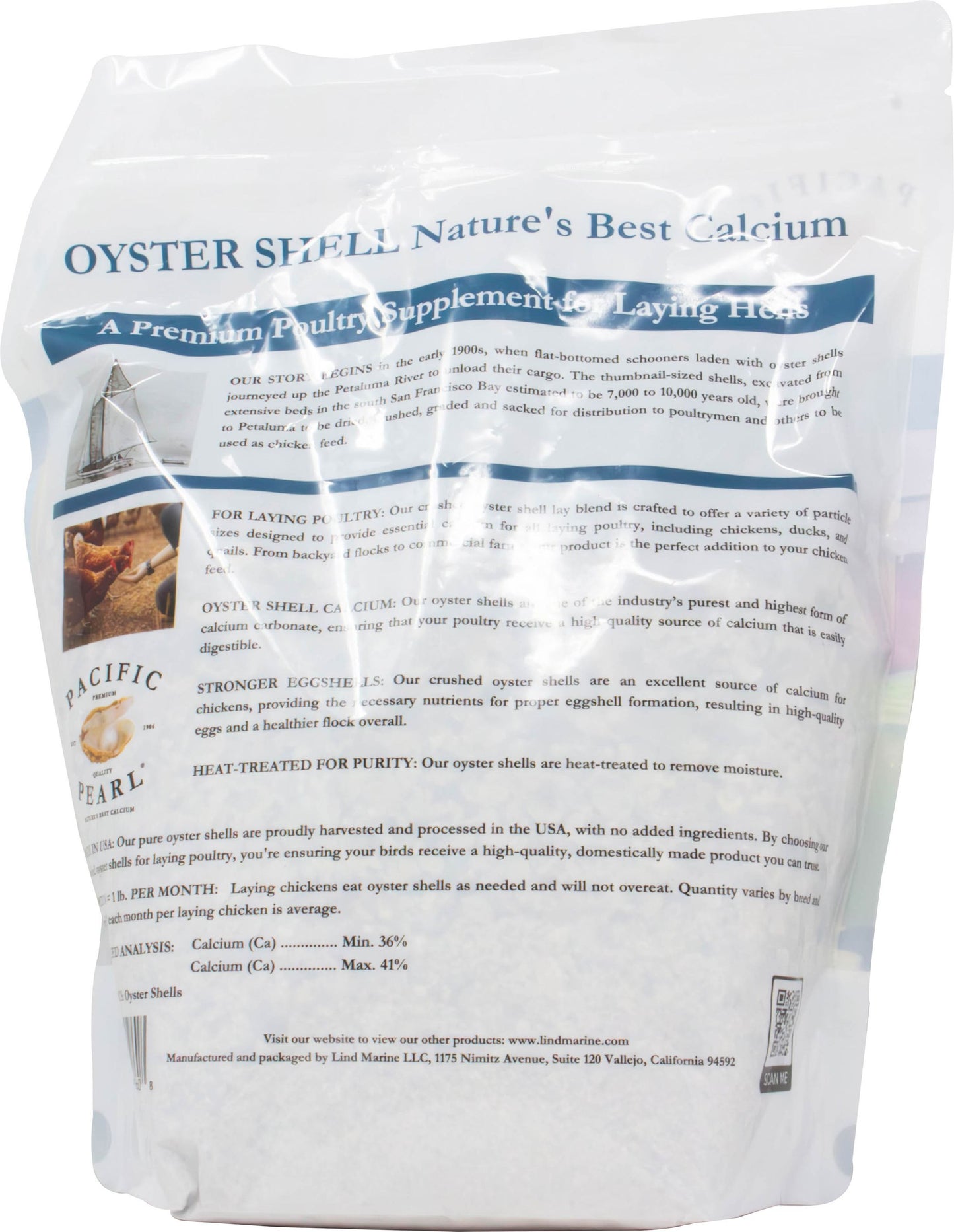 Pure Oyster Shell - Crushed
