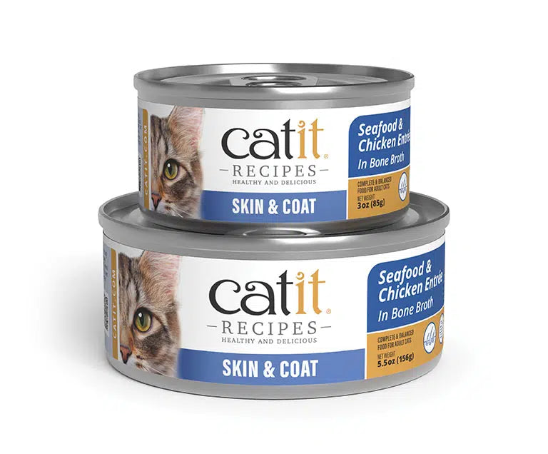 Catit Recipes Skin & Coat Can Food