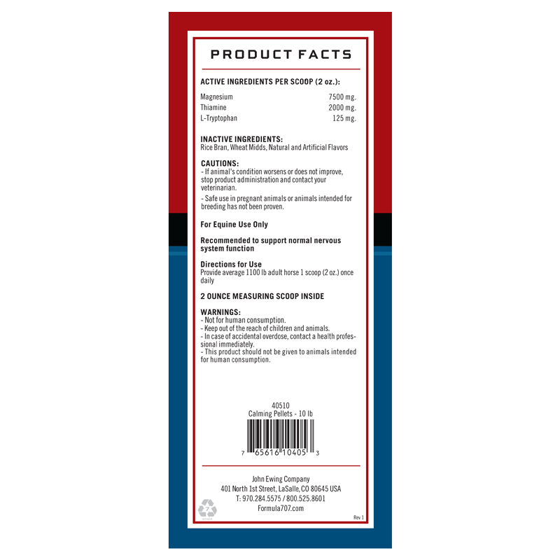 Formula 707 Calming Pellets