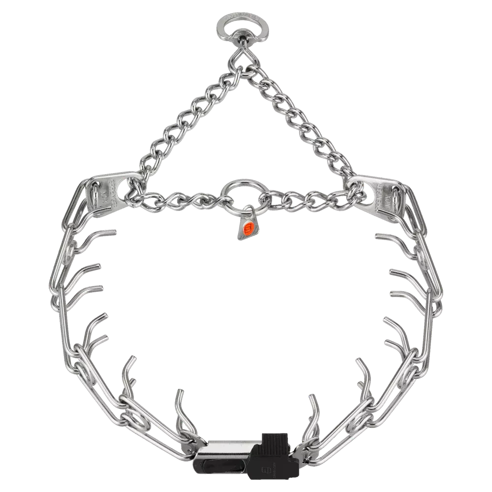 Herm. Sprenger Stainless ULTRA-PLUS Dog Training Collar with ClicLock & Assembly Chain