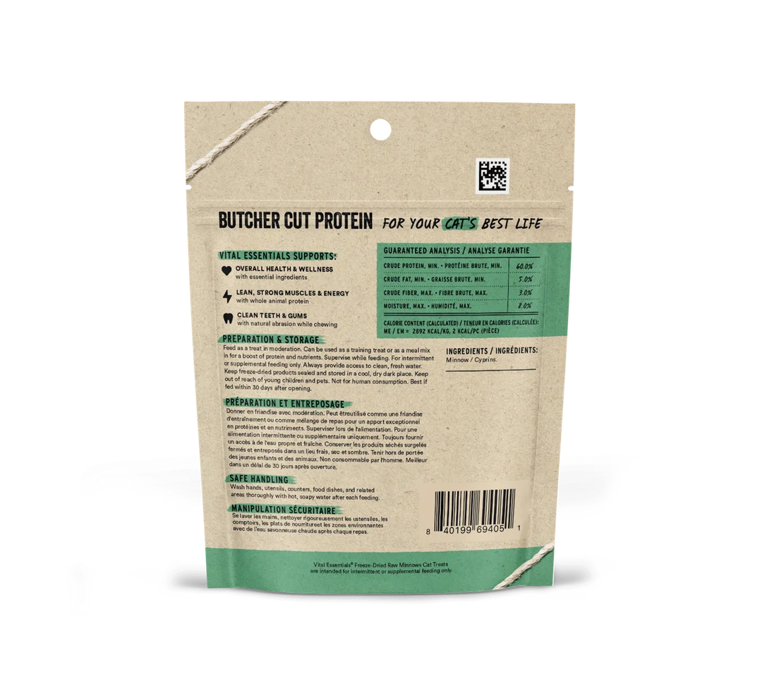 VE Cat - Minnows Freeze-Dried Raw
