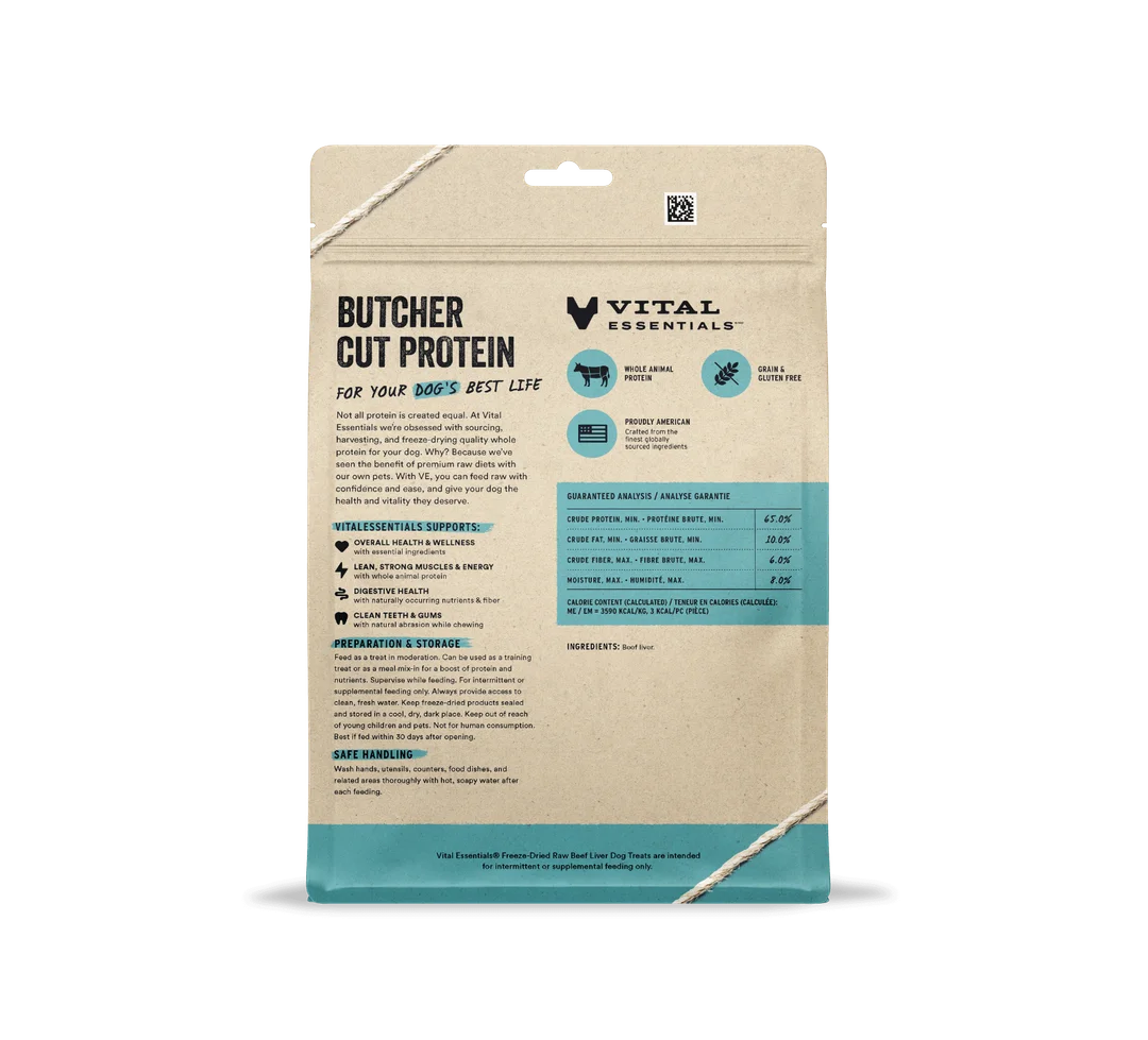 VE Dog - Beef Liver Freeze-Dried Raw