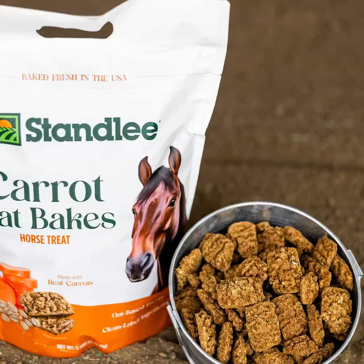 Standlee Carrot Oat Bakes Horse Treat
