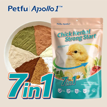 Petfu Apollo1 7-in-1 Chick Herbal Strong Start For Chick & Other Poultry