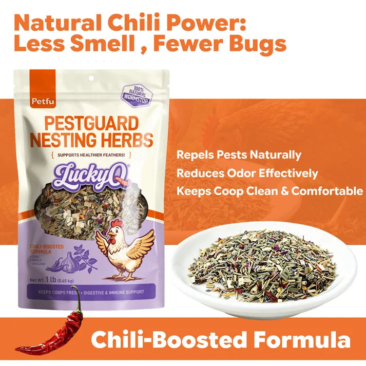 Petfu PestGuard Nesting Herbs for Chickens & Poultry 1 lb