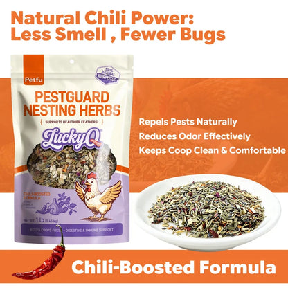 Petfu PestGuard Nesting Herbs for Chickens & Poultry 1 lb