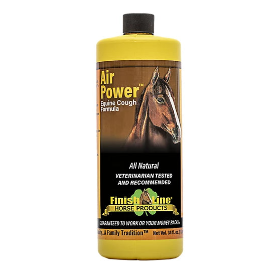 Finish Line Air Power Natural Equine Cough Syrup, 34 oz.