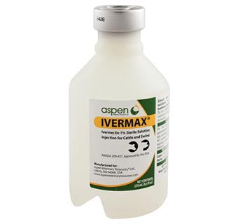 Ivermax Ivermectin Dewormer Injection for Cattle and Swine, 1%