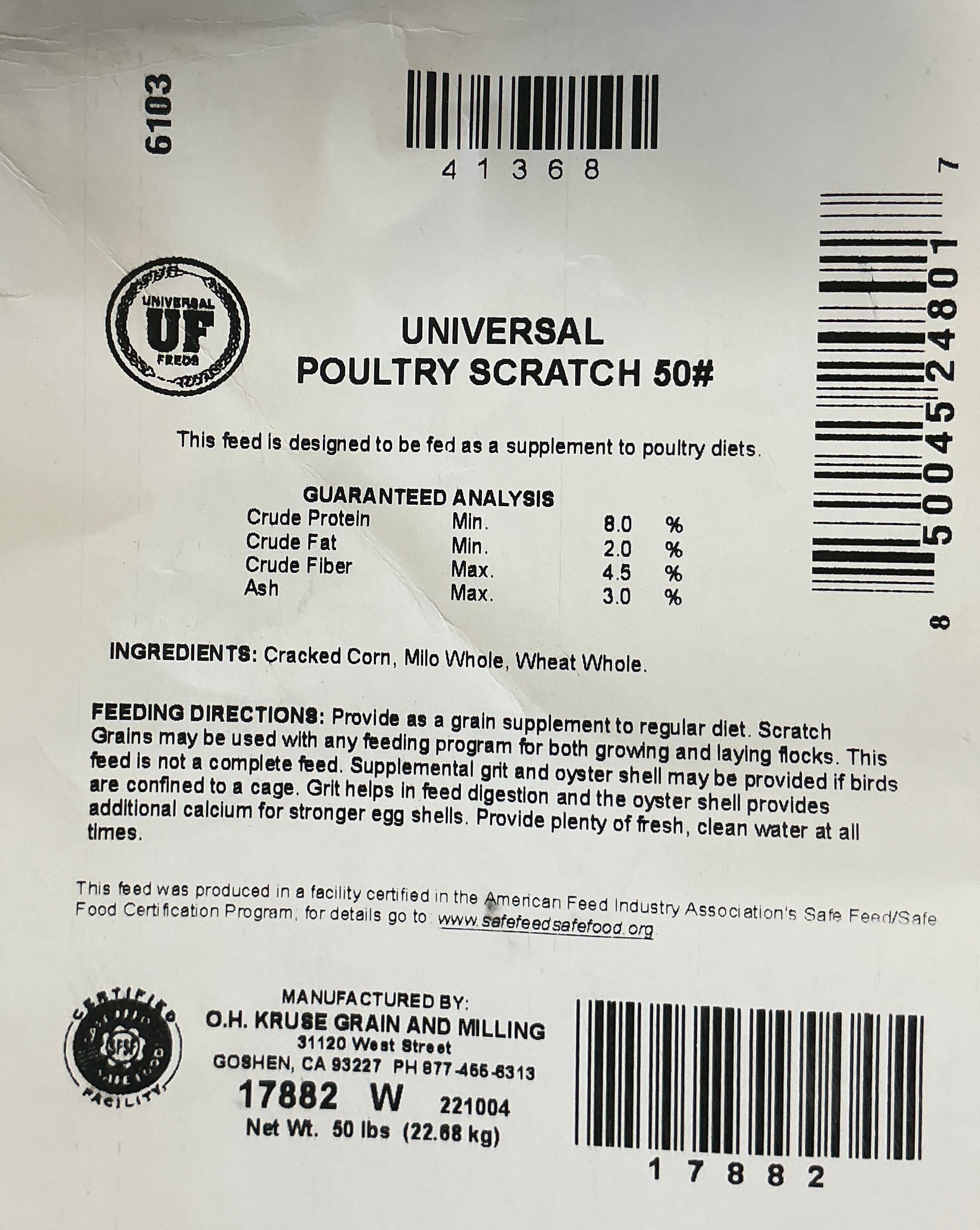 Universal Poultry Scratch