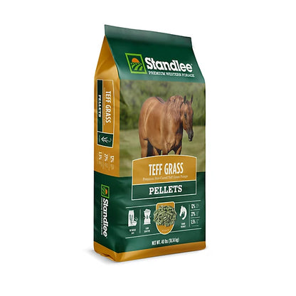Teff Grass Hay Pellet - Standlee Premium Western Forage Horse Feed, 40 lb.