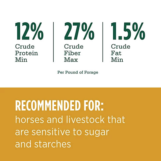 Teff Grass Hay Pellet - Standlee Premium Western Forage Horse Feed, 40 lb.