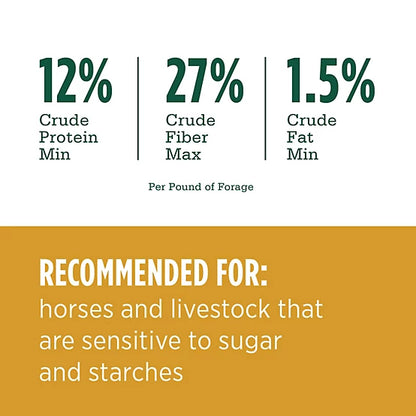 Teff Grass Hay Pellet - Standlee Premium Western Forage Horse Feed, 40 lb.