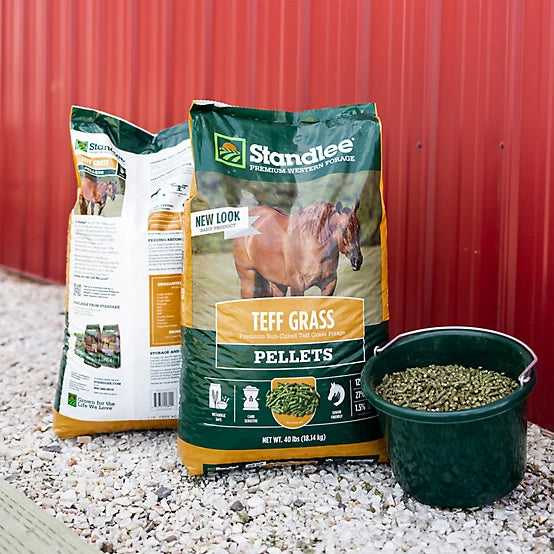 Teff Grass Hay Pellet - Standlee Premium Western Forage Horse Feed, 40 lb.