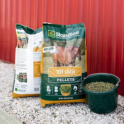 Teff Grass Hay Pellet - Standlee Premium Western Forage Horse Feed, 40 lb.