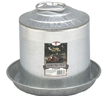 Double Wall Metal Poultry Fountain