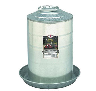 Double Wall Metal Poultry Fountain
