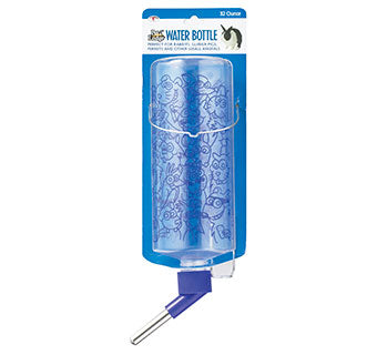 Pet Lodge Clear Plastic Water Bottle for Rabbits, 32 oz