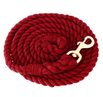 Equi-Sky Cotton Lead with Brass Bolt Snap 3/4 in X 10 ft