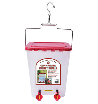 Cup-A-Water Poultry Drinker, 4 Gal