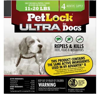 PetLock Ultra Flea & Tick Control for Dogs