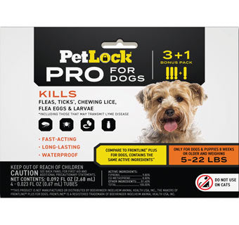 PetLock Pro Flea, Ticks, & Chewing Lice Topical Prevention
