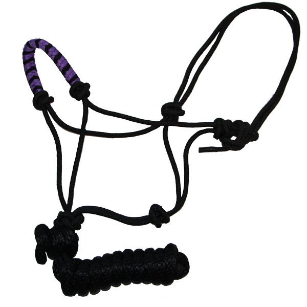 Two Tone Nose Rope Halter, 8' Lead Rope