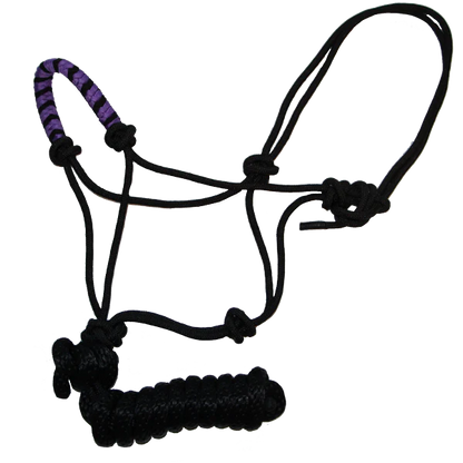 Two Tone Nose Rope Halter, 8' Lead Rope