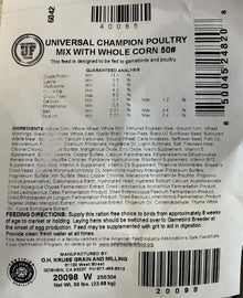 Universal Champion Poultry Mix - 50lb