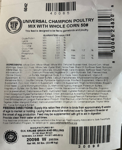 Universal Champion Poultry Mix - 50lb