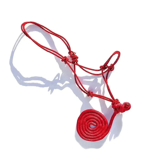 Rope Halter 5/16", 5/8" x 8 ft Removable Lead Rope, 2 Tone Colors
