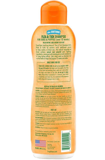 Tropiclean - Natural Flea & Tick Dog Shampoo