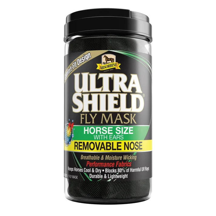UltraShield® Fly Mask with Removable Nose - Horse Size
