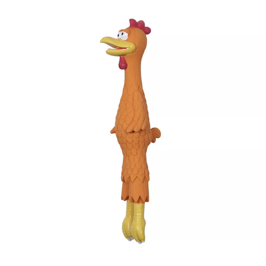 Rascals 15" Latex Orange Rooster Dog Toy