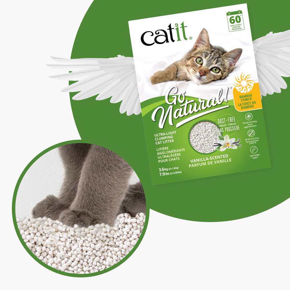 Catit Go Natural Bamboo Litter Vanilla