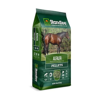 Premium Alfalfa Hay Pellet - Standlee Premium Western Forage  Horse Feed, 40 lb.