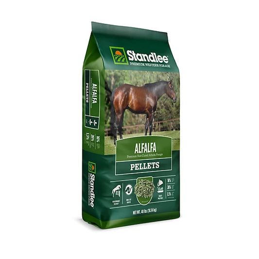 Premium Alfalfa Hay Pellet - Standlee Premium Western Forage  Horse Feed, 40 lb.