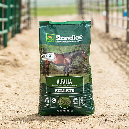 Premium Alfalfa Hay Pellet - Standlee Premium Western Forage  Horse Feed, 40 lb.