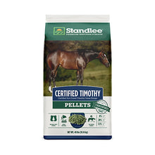 Timothy Grass Hay Pellet Standlee Premium Western Forage Certified Horse Feed, 40 lb.