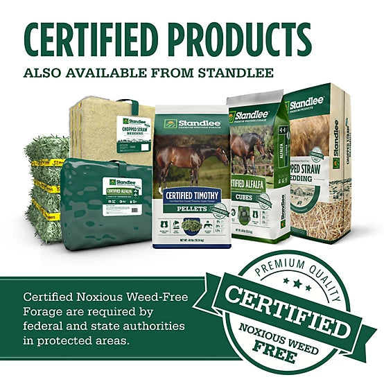 Timothy Grass Hay Pellet Standlee Premium Western Forage Certified Horse Feed, 40 lb.
