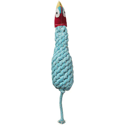 Dura-Fused Leather Bottle Dog Toys 16"