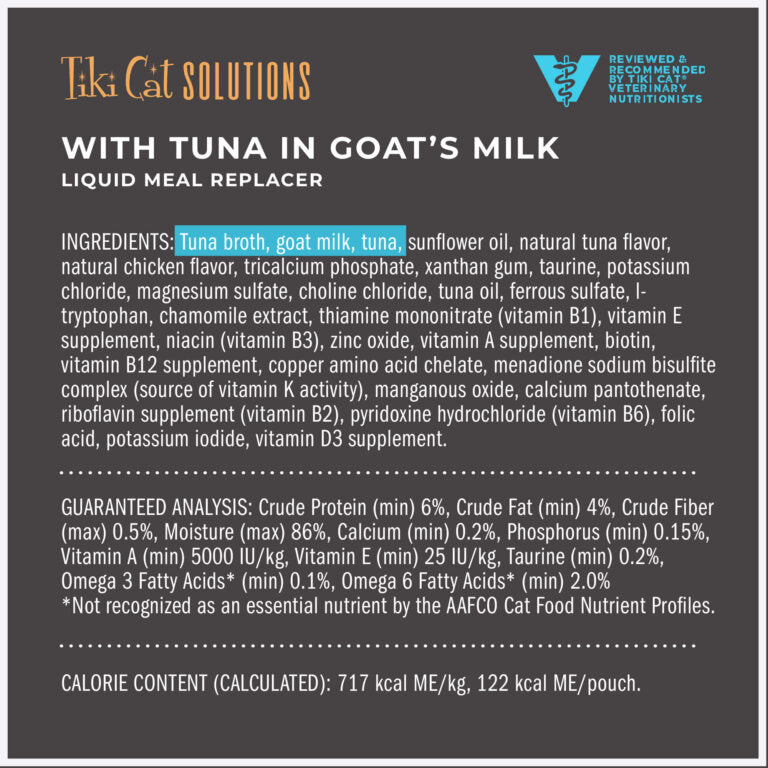 Tiki Cat® Solutions™ - Liquid Meal Replacer