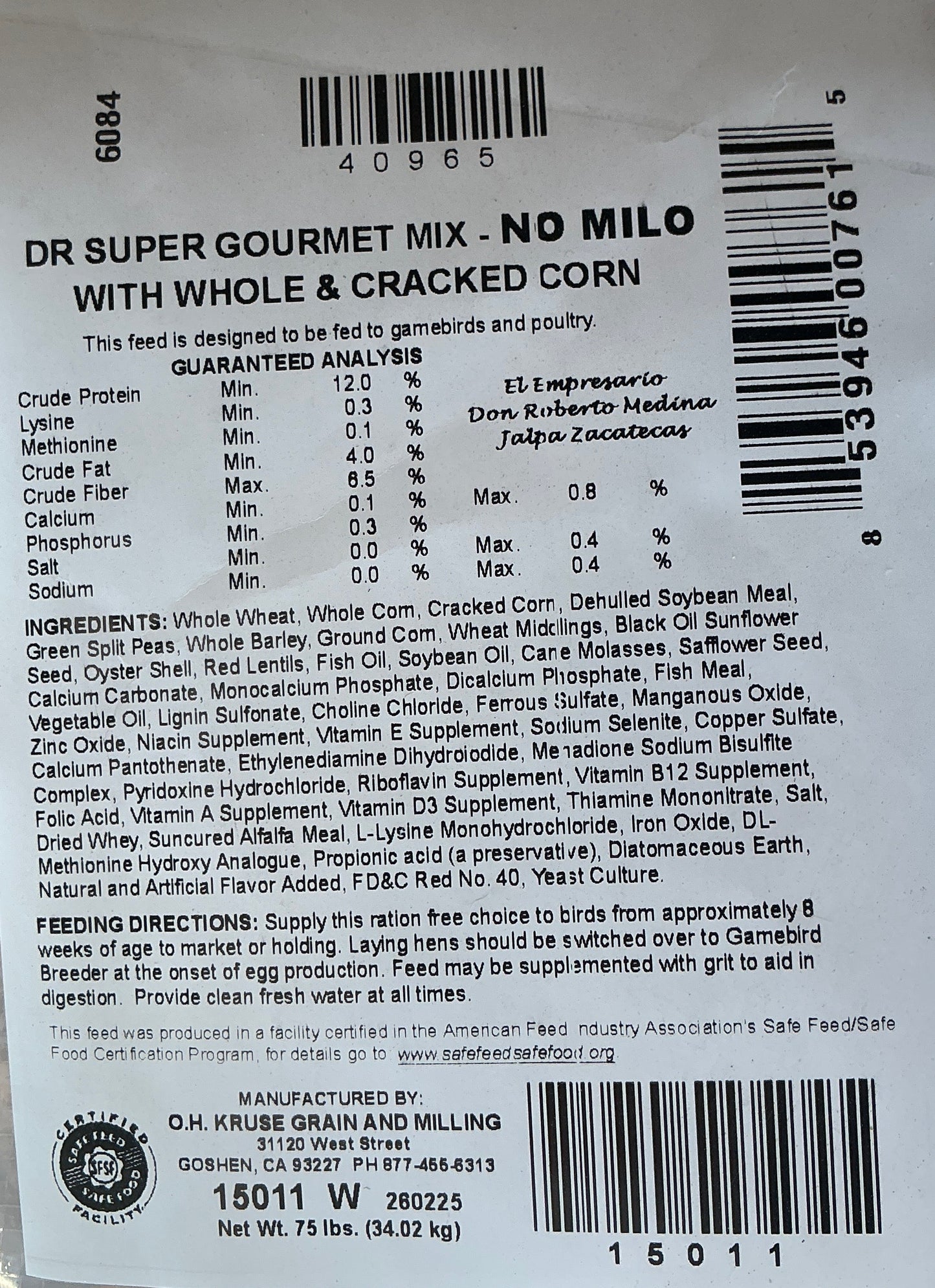 Don Roberto Super Gourmet No Milo