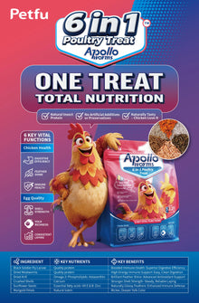 Apollo 1 - 6-in-1 Poultry Treat