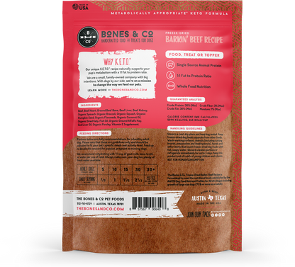 B&C Barkin' Beef Recipe Freeze Dried