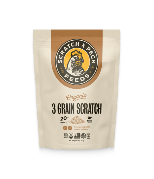 Scratch & Peck - Organic 3 Grain Scratch - 10lb