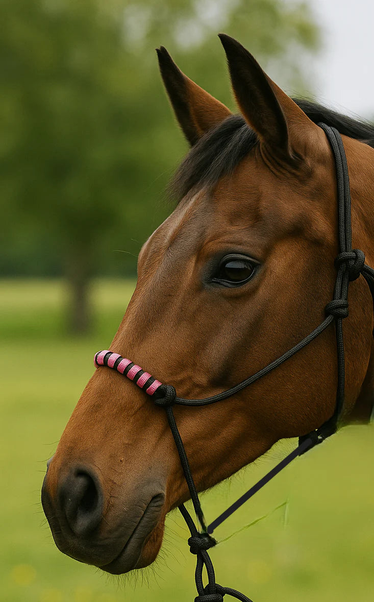 Two Tone Nose Rope Halter, 8' Lead Rope