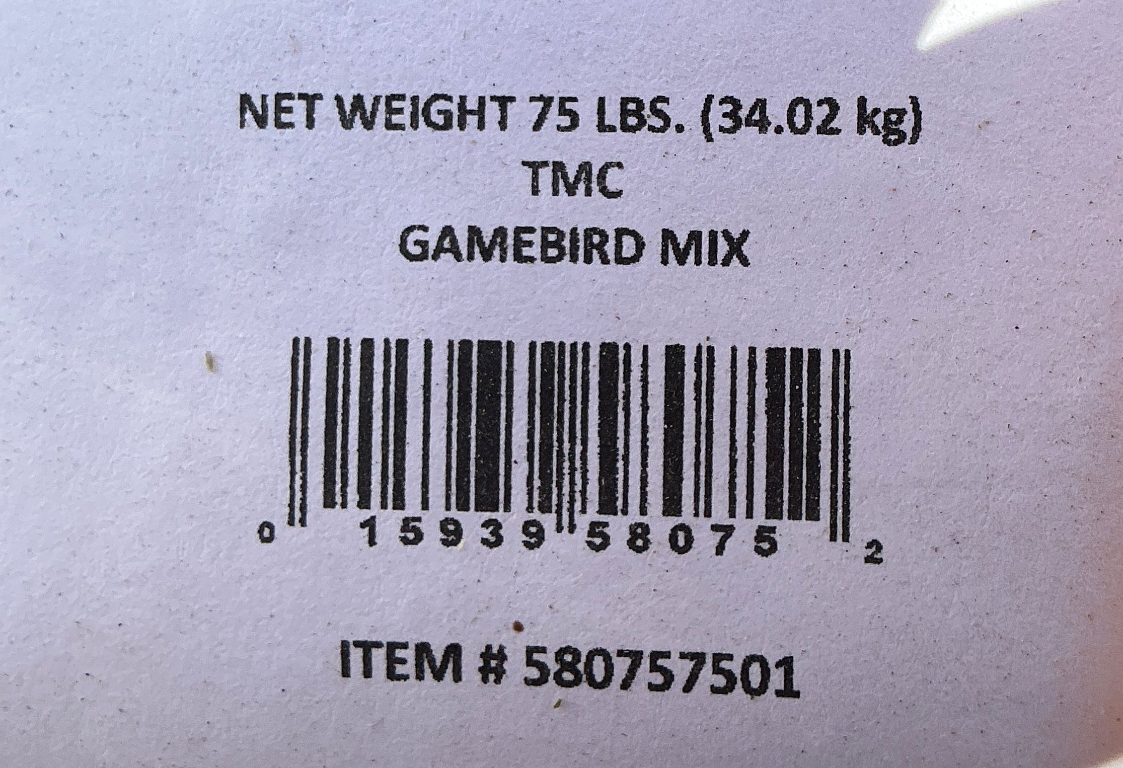 TMC Gamebird Mix – Gilroy Farmers Supply