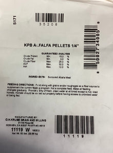KPB Alfalfa Pellet