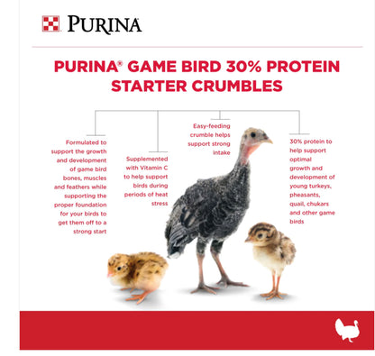 Game Bird 30% Starter Feed - 40lbs